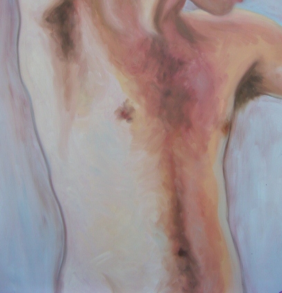 Male torso oil